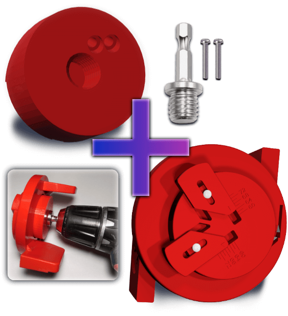 Rotazor 60-74mm Ģipškartona Frēze ar Urbja Adapteri